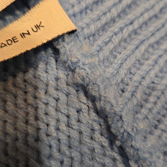 VINTAGE SUPPLY SPLIT NECK FLORAL CARDIGAN .SIZE SMALL. MADE IN THE U.K. FLOWERS - Picture 6 of 13